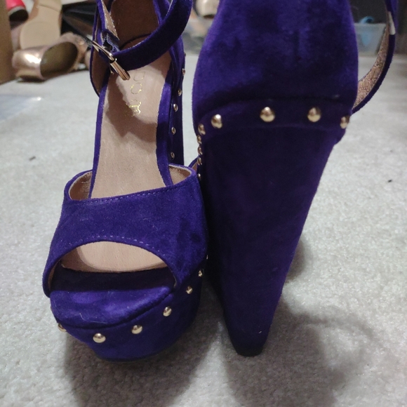 Aldo Purple/Blue Wedgies - Picture 5 of 5
